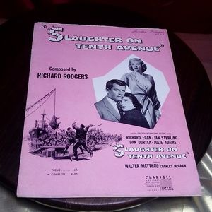 Vgt SLAUGHTER ON TENTH AVENUE sheet music